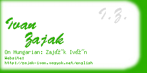 ivan zajak business card